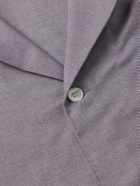 Anderson & Sheppard - Brushed-Cotton Oxford Pyjama Set - Gray