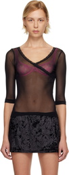 Fruity Booty Black Moss Wrap T-shirt