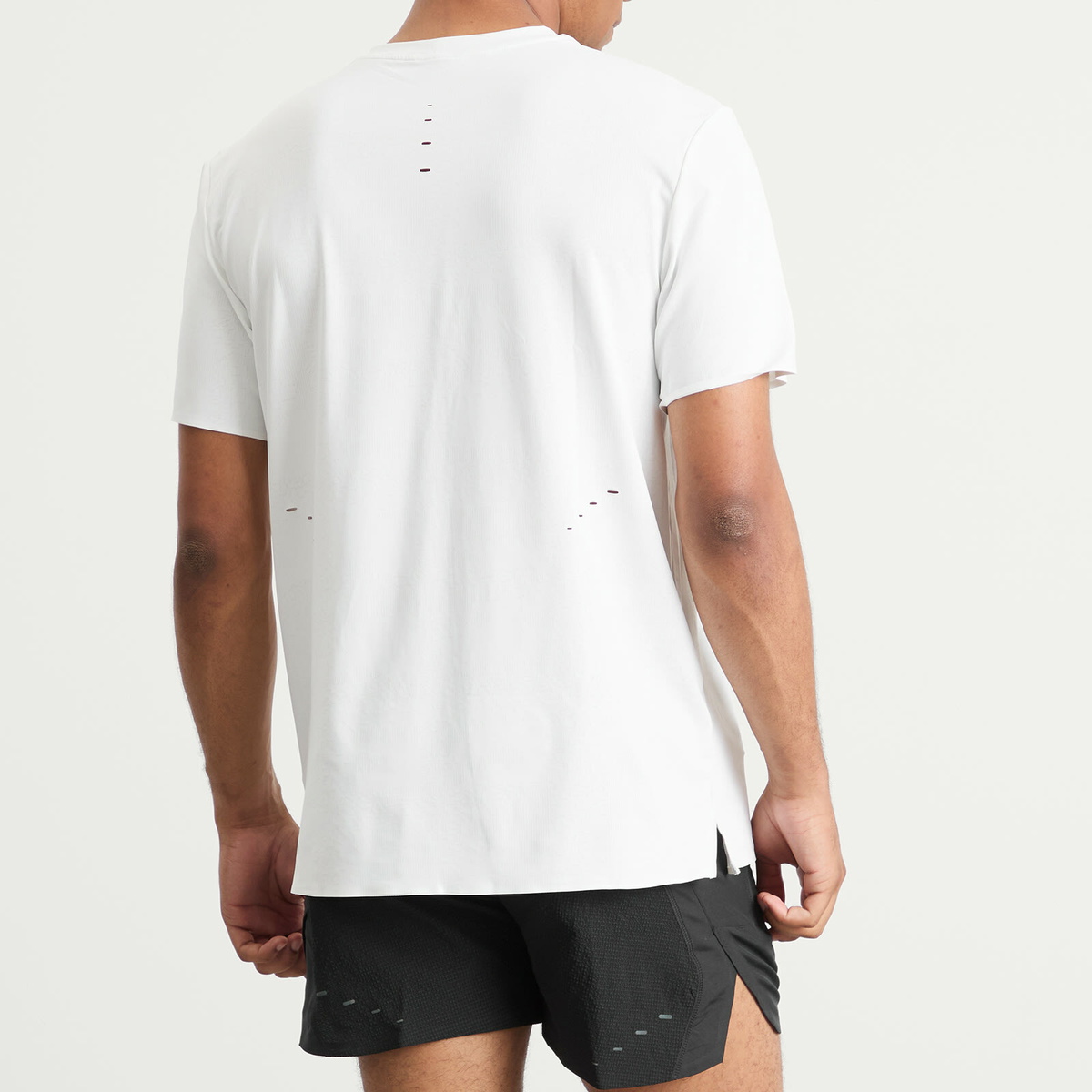 Nike Running Men's Dri-Fit T-Shirt in Summit White/Black