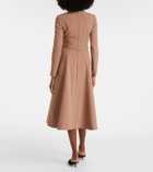 Emilia Wickstead Ucellina belted paneled midi dress
