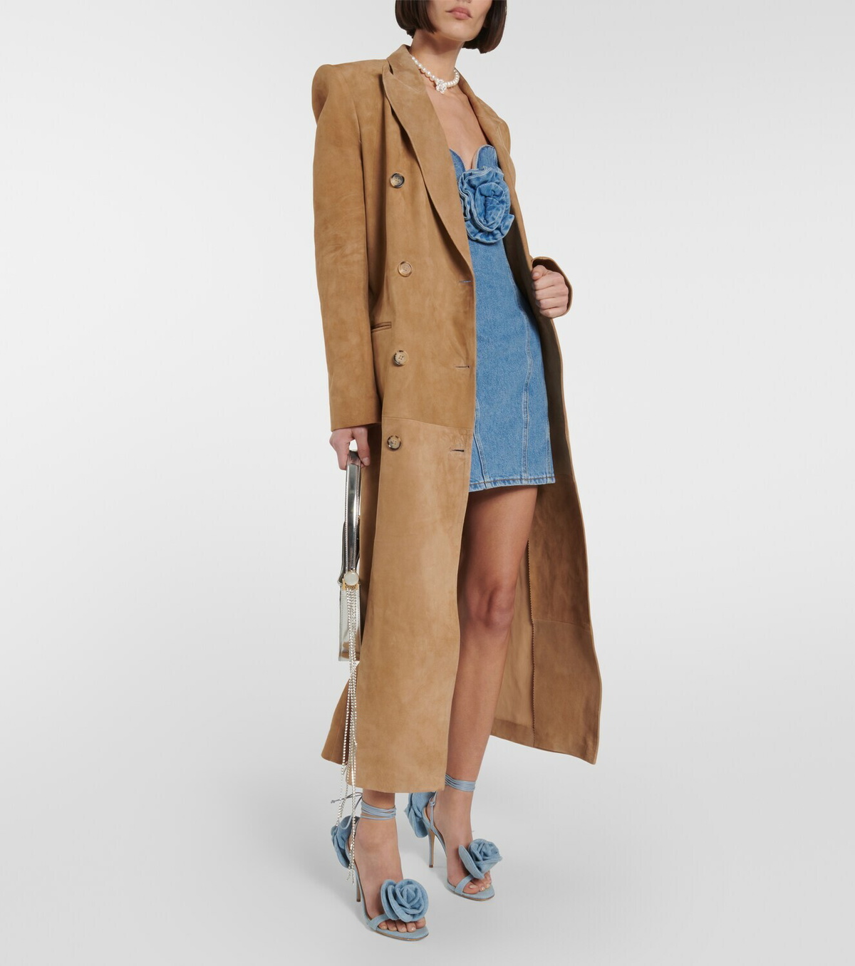 Magda Butrym - Double-breasted suede coat Magda Butrym