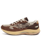 Mizuno Wave Rider Beta Sneakers in Vintage Khaki/Summer Sand/Chicory Coffee