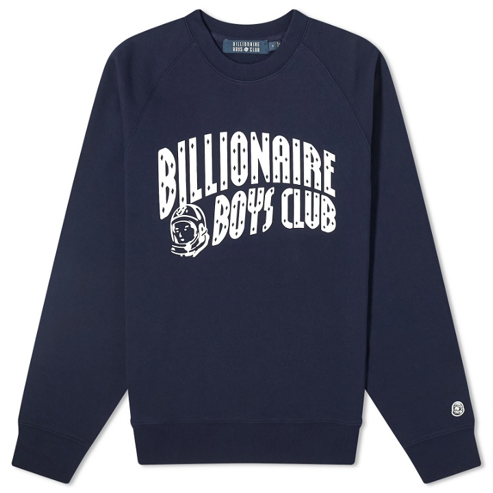 Photo: Billionaire Boys Club Men's Arch Logo Crewneck Sweatshirt in Navy