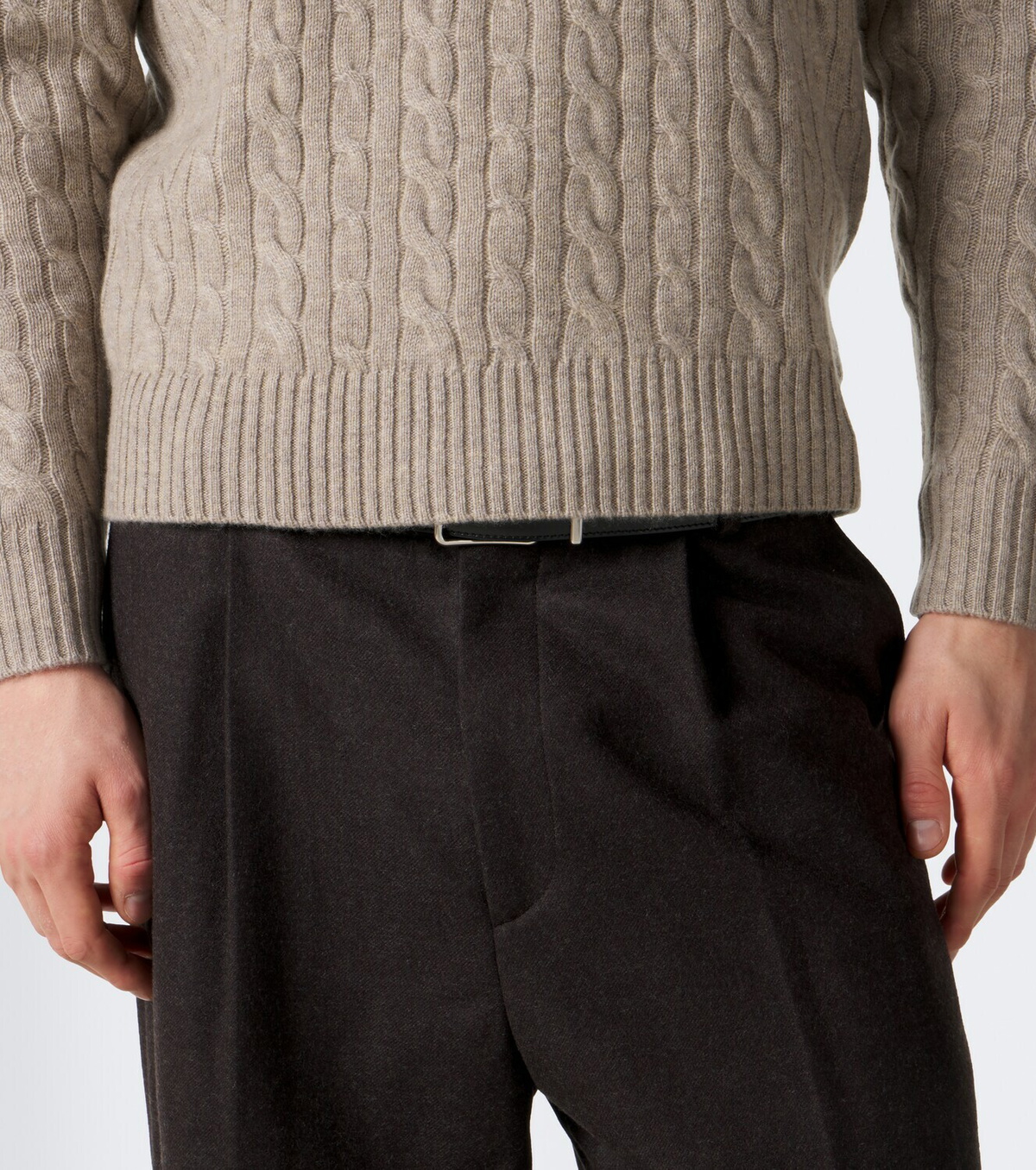 Arch4 Thames cable-knit cashmere sweater