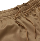 Aloye - Striped Stretch-Jersey Drawstring Shorts - Neutrals