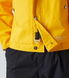 Stone Island Logo laminated cotton poplin raincoat