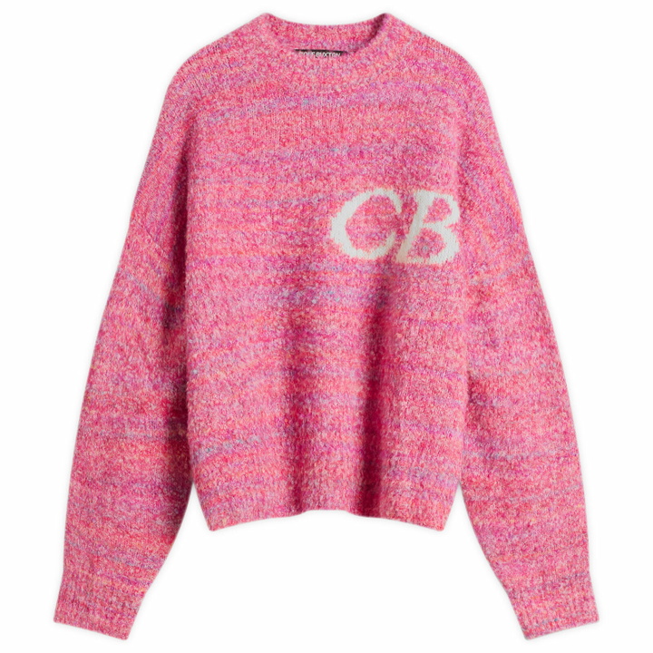 Photo: Cole Buxton Men's Boucle Logo Sweatshirt in Pink