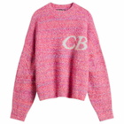 Cole Buxton Men's Boucle Logo Sweatshirt in Pink