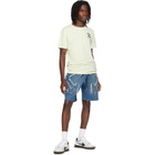 Off-White Blue Distressed Arrow Skate Sweat Shorts