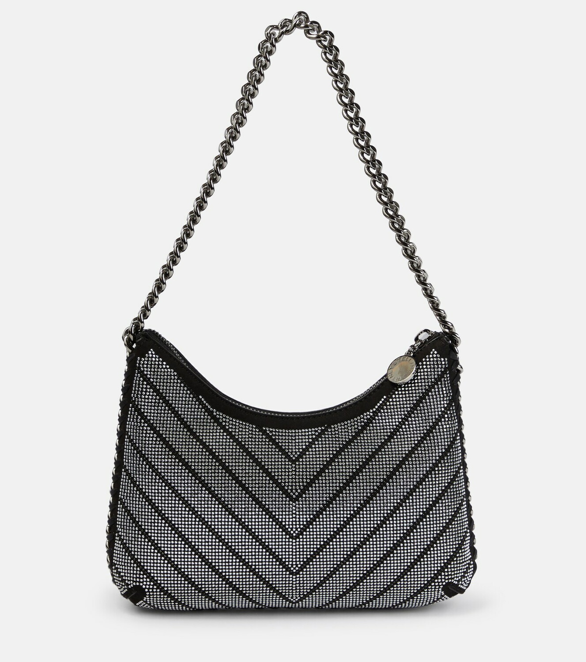 Stella McCartney Falabella crystal-embellished shoulder bag Stella ...