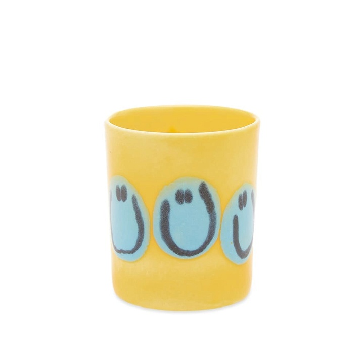Photo: Carne Bollente x Frizbee Ceramics Smile Cup in Yellow