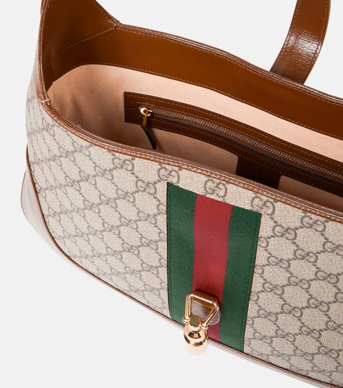 Gucci グッチ★Gucci Medium GG Supreme Jackie 1961 Gucci Jackie 1961 medium bag in brown leather | GUCCI® US