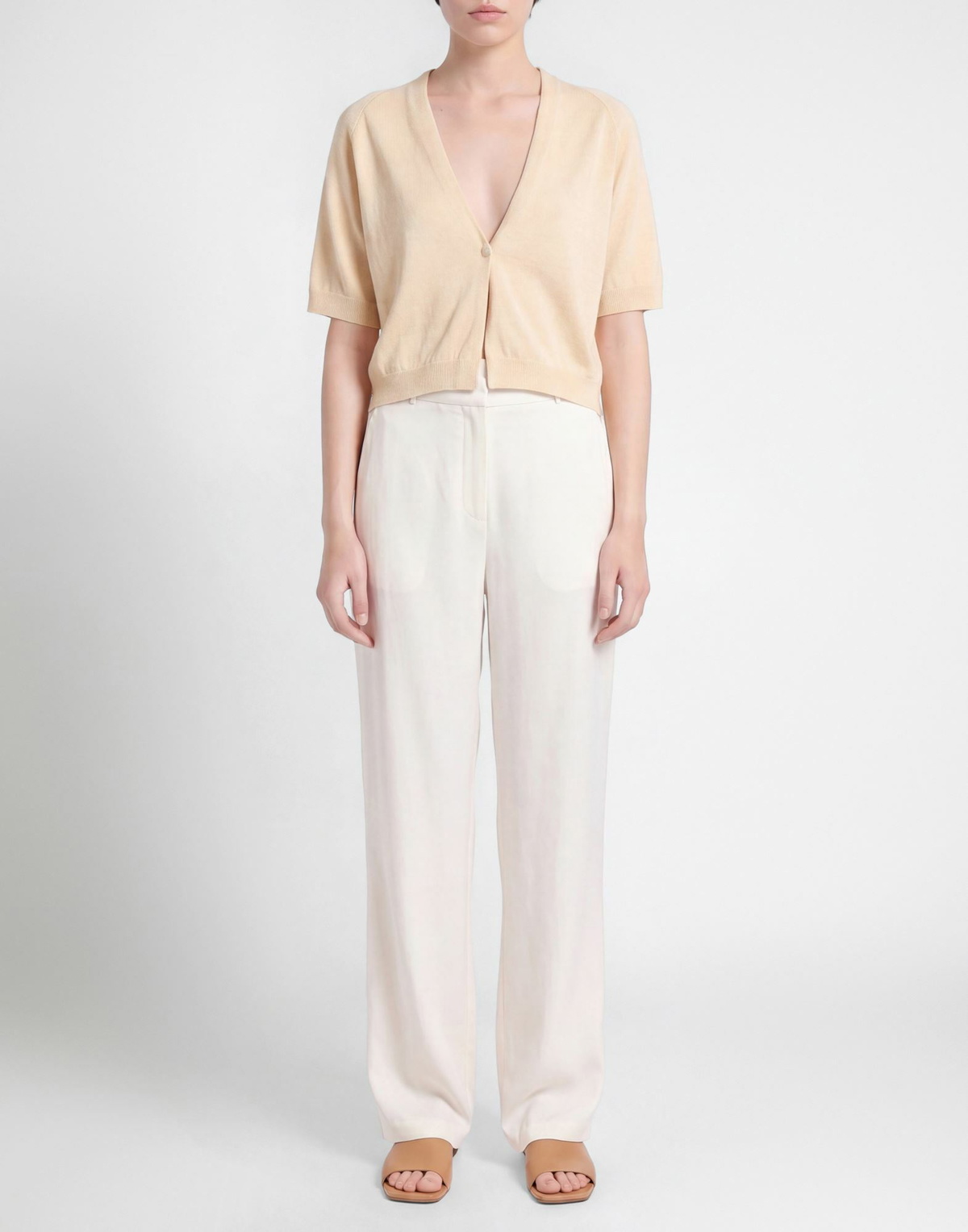 Peserico Womens Cardigan in Beige