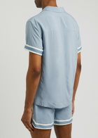 Che Valbonne Stripe-trimmed Shirt Light Blue