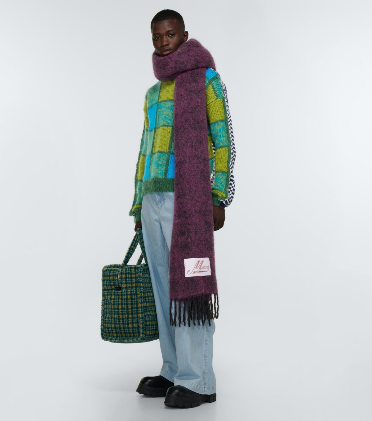 Marni - Mohair and wool-blend scarf Marni