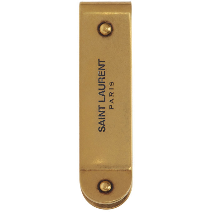 Photo: Saint Laurent Gold ID Money Clip