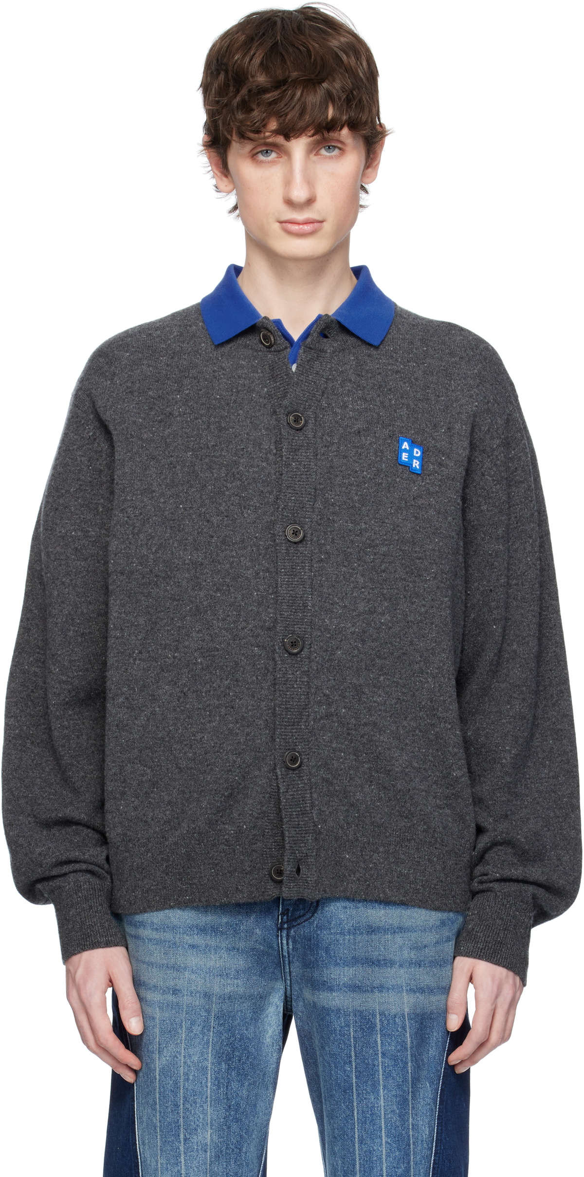 ADER error White & Blue Tenit Sweater ADER error