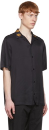 Versace Jeans Couture Black Viscose Shirt