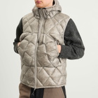 ROA Men's Nuna 800 Fill Power Hooded Down Vest in Light Grey