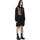 Ann Demeulemeester Black Sheer Area Shirt