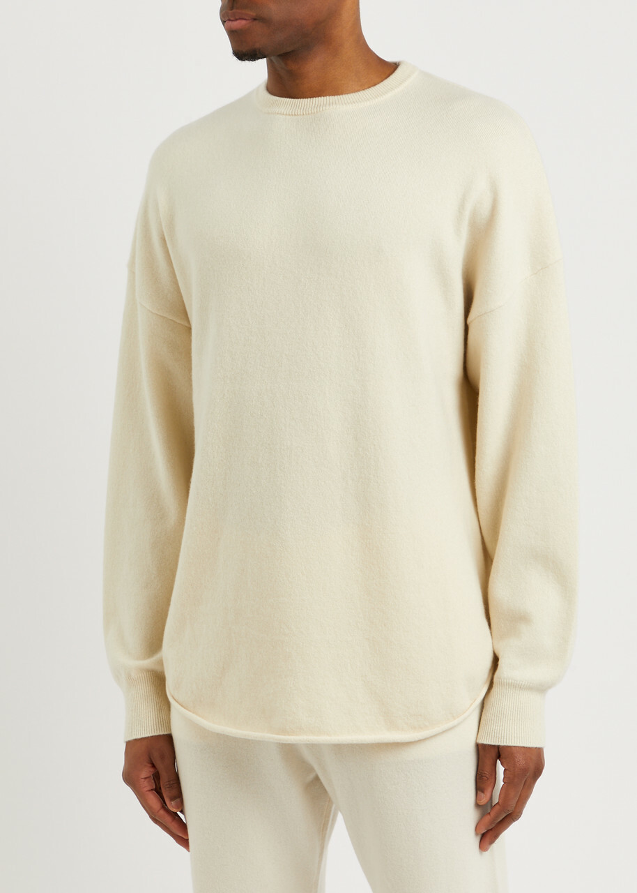 Extreme Cashmere N°53 Crew Hop Cashmere-blend Jumper - Cream - One Size