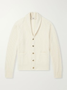 Altea - Ribbed Virgin Wool Cardigan - Neutrals