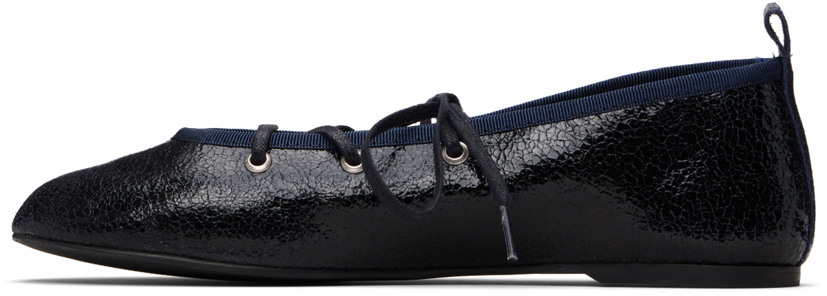 Paloma Wool Navy Pina Ballerina Flats