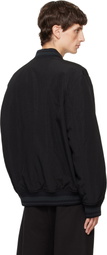 Hugo Black Logo Bonded Bomber