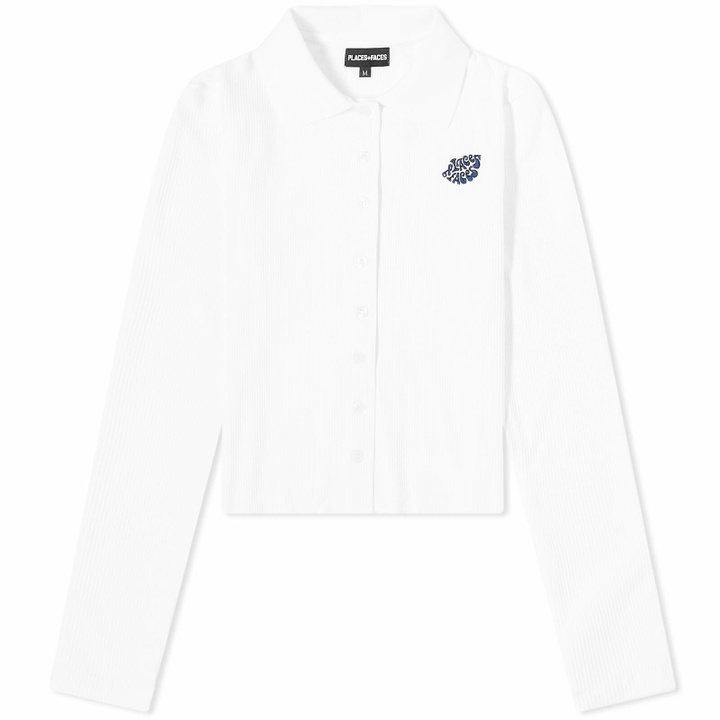 Photo: PLACES+FACES Women's Longsleeve Polo in White