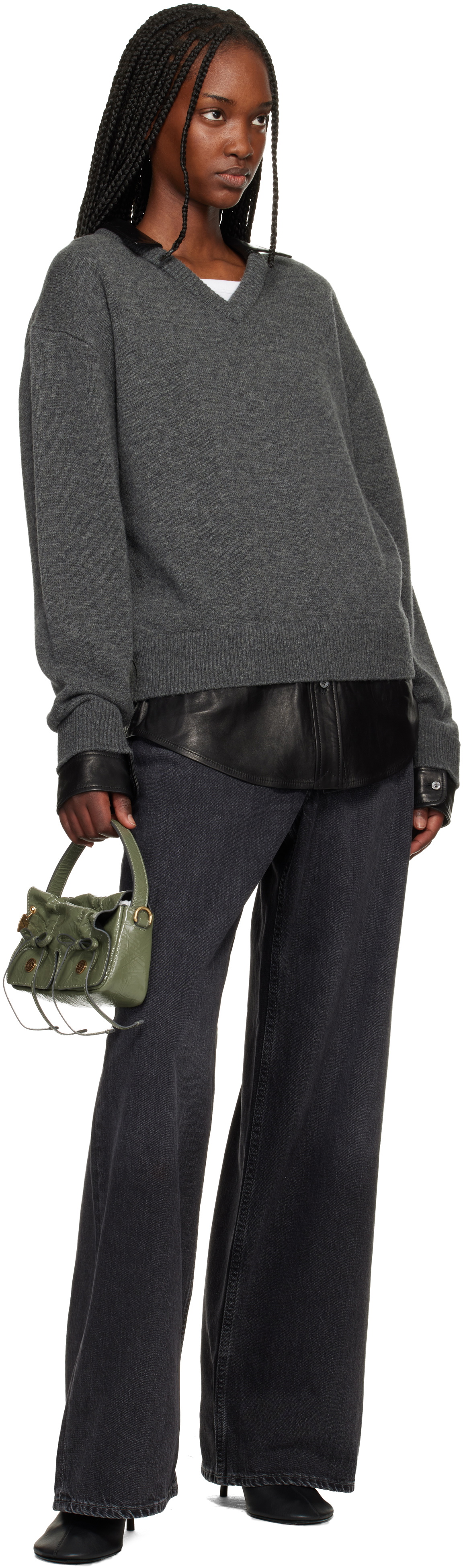 Acne Studios Khaki Multipocket Micro Bag
