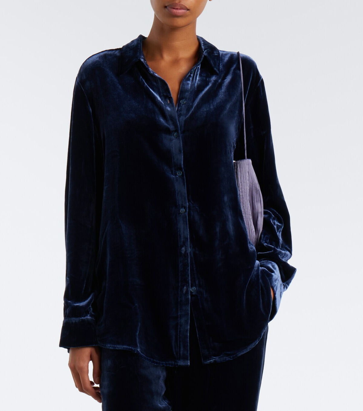 Asceno London velvet shirt