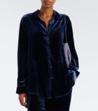 Asceno London velvet shirt