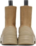 Canada Goose Tan Kya Zip-Up Boots