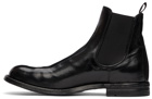 Officine Creative Black Balance 8 Chelsea Boots