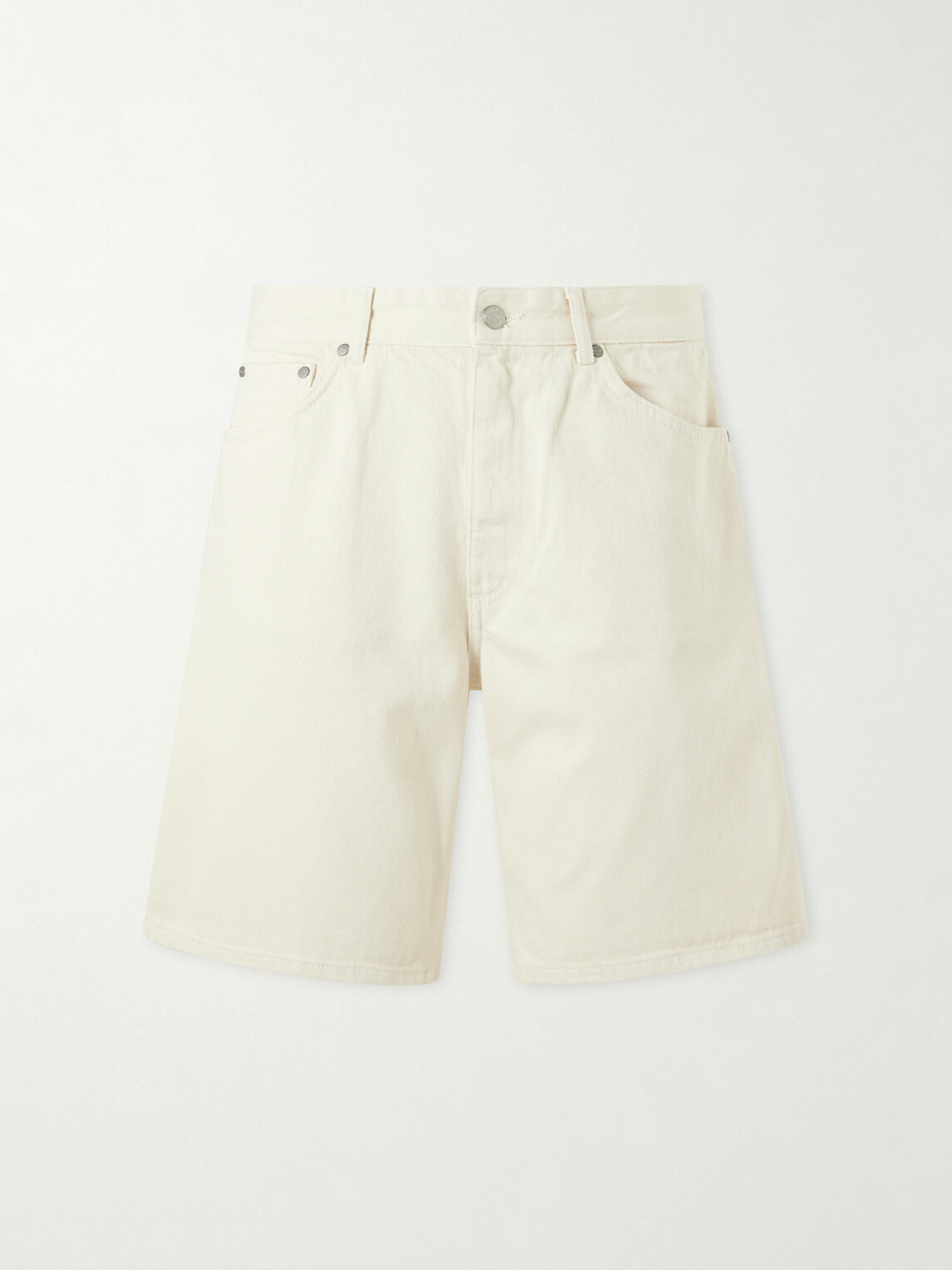 NN07 - Otis Straight-Leg Organic Denim Shorts - Neutrals