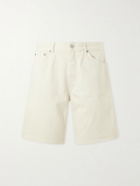 NN07 - Otis Straight-Leg Organic Denim Shorts - Neutrals