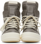 Rick Owens Grey Geobasket Sneakers