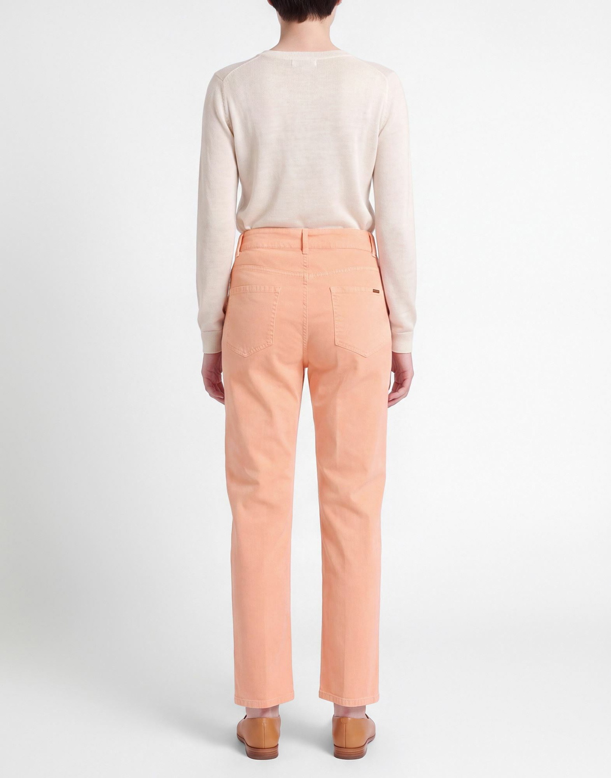 Peserico Womens Jeans in Salmon pink