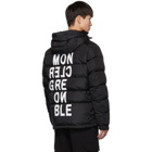 Moncler Grenoble Black Down Isorno Puffer Jacket