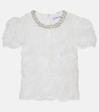Self-Portrait Tulle lace top