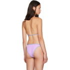 Versace Purple Greca Bikini Top