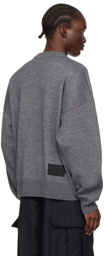 We11done Gray JQD Sweater