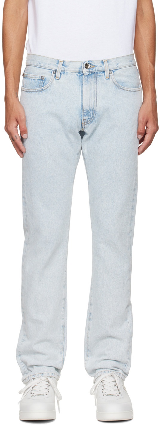 Off-White Blue Diag Jeans Off-White