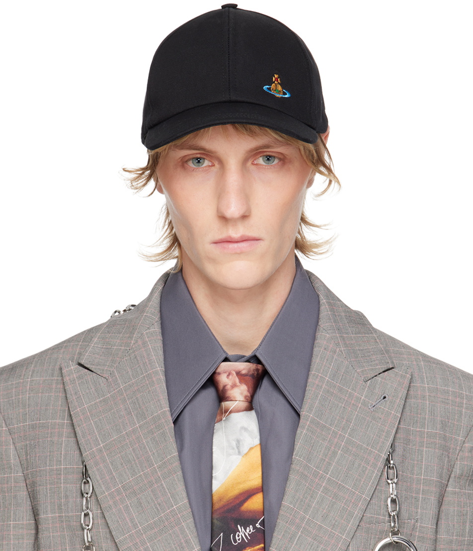 Vivienne Westwood Black Baseball Cap Vivienne Westwood