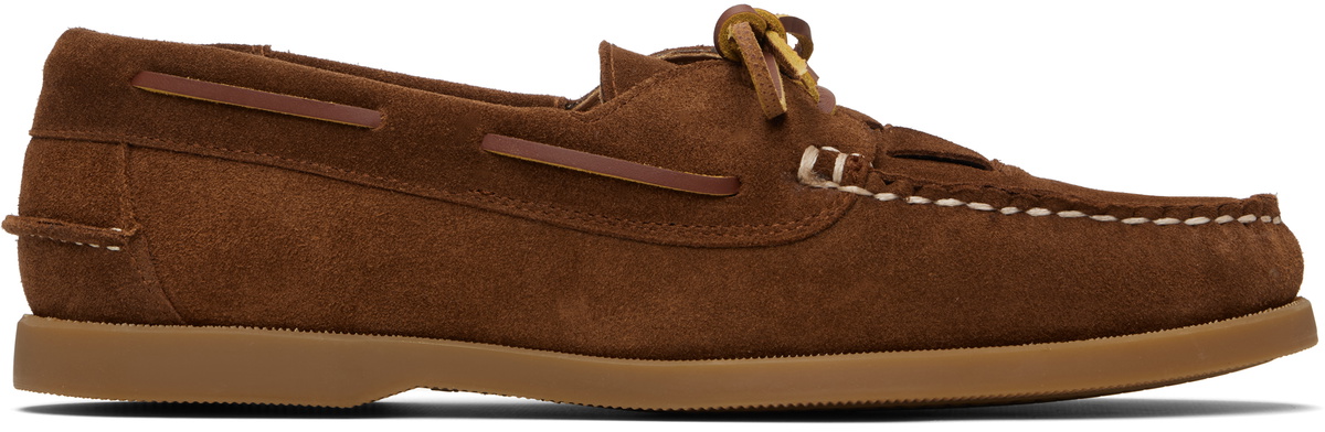 HEREU Tan Saler Nautic Suede Boat Shoes