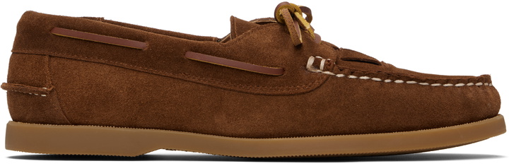 Photo: HEREU Tan Saler Nautic Suede Boat Shoes