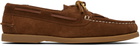 HEREU Tan Saler Nautic Suede Boat Shoes