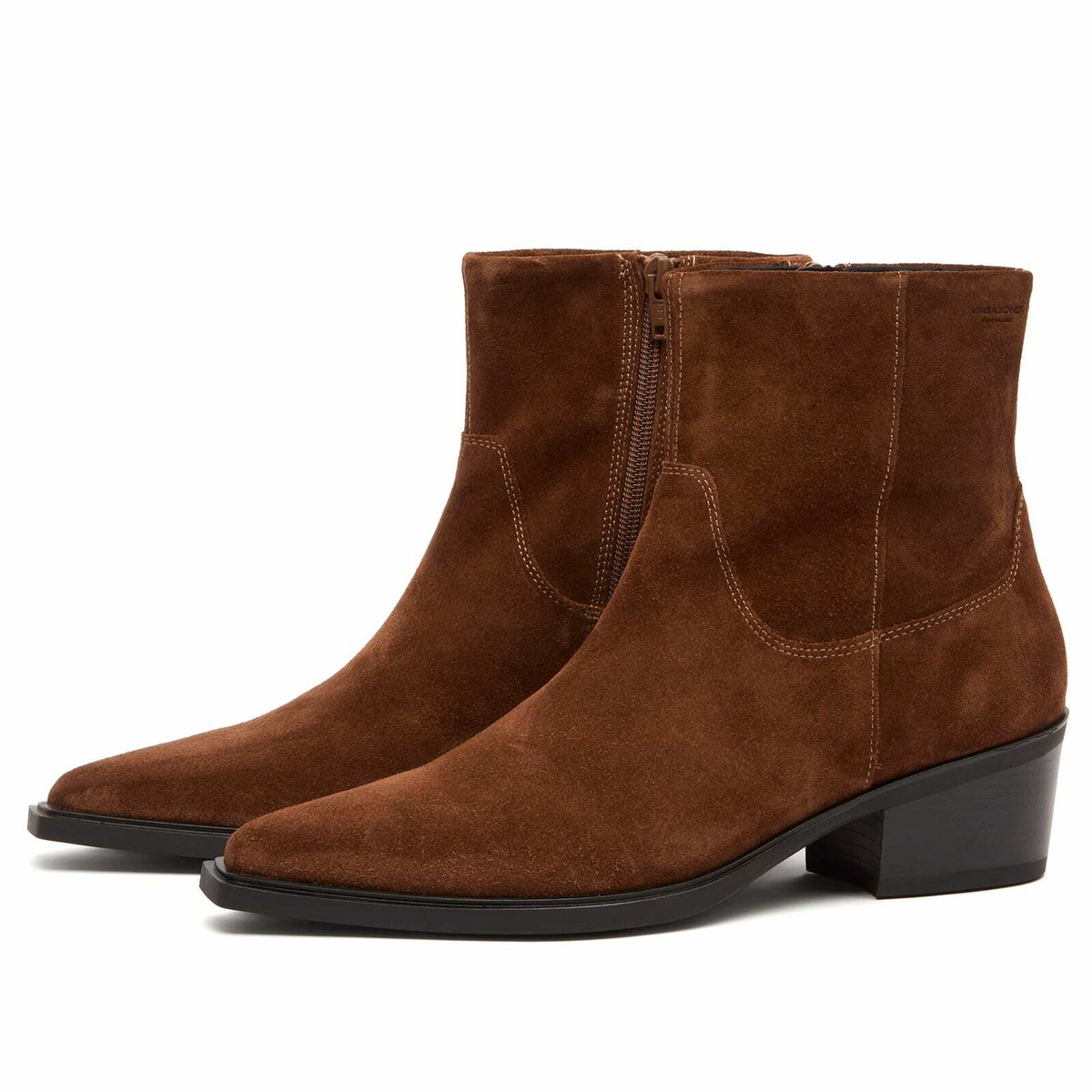 Vagabond Shoemakers Women's Kelsey Pointed Ankle Boot in Cocoa Brown