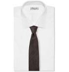 Brioni - 8cm Prince of Wales Checked Silk and Virgin Wool-Blend Tie - Brown