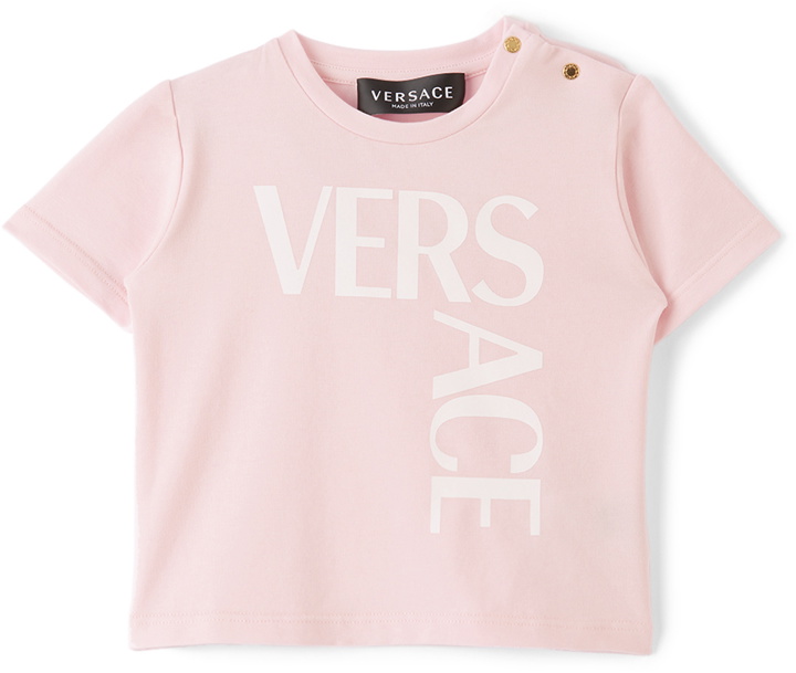 Photo: Versace Baby Pink Logo T-Shirt